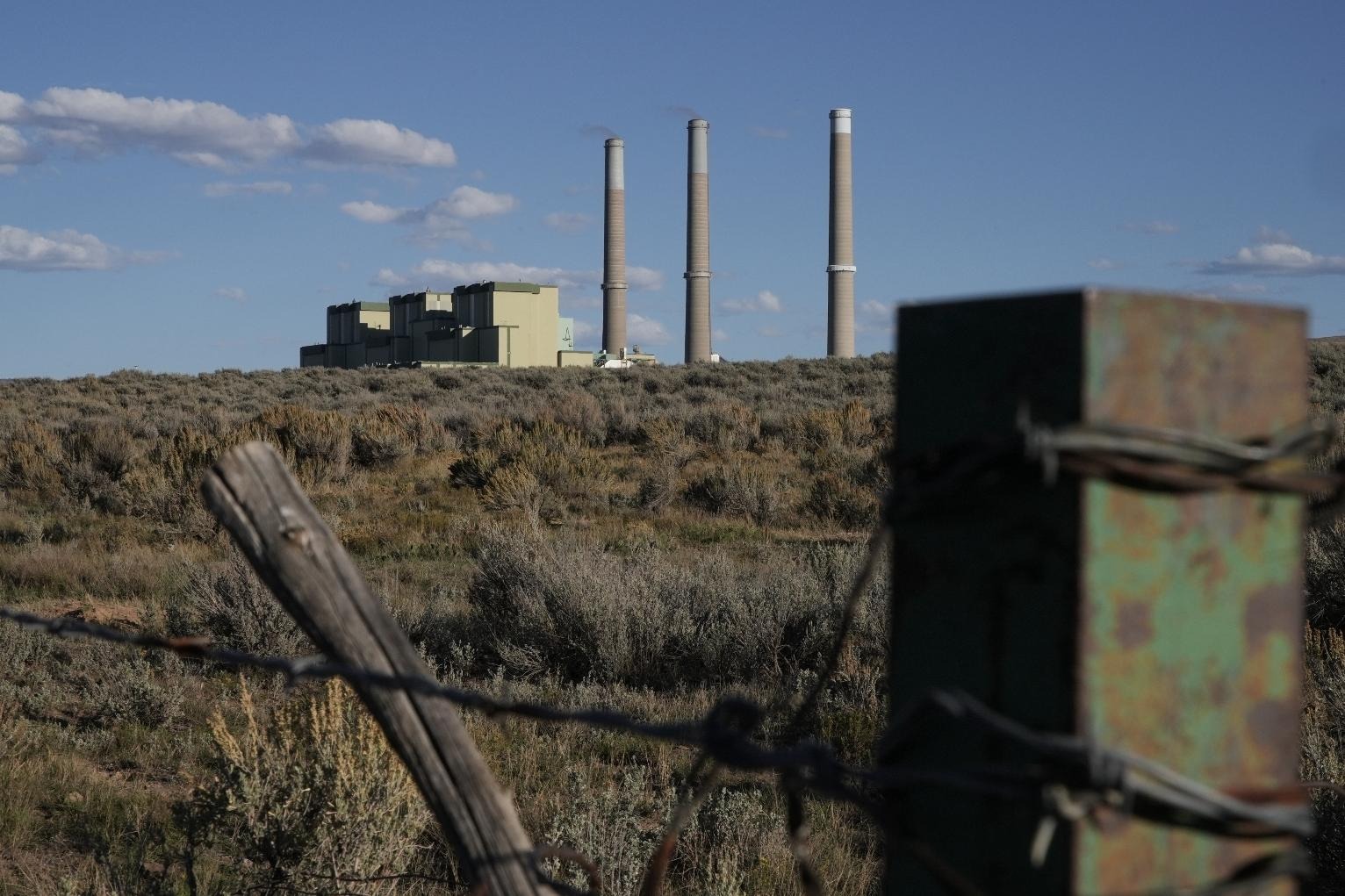 FILE - Craig Station, a coal-fired power plant, operates Oct. 8, 2025, in Craig, Colo. (AP Photo/Brittany Peterson, File)