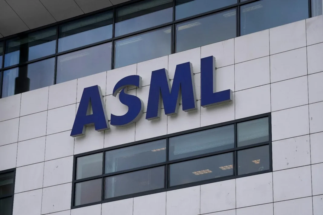 FILE - Exterior view of the head office of ASML, a leading maker of semiconductor production equipment, in Veldhoven, Netherlands, on Jan. 30, 2023. (AP PhotoPeter Dejong, File)