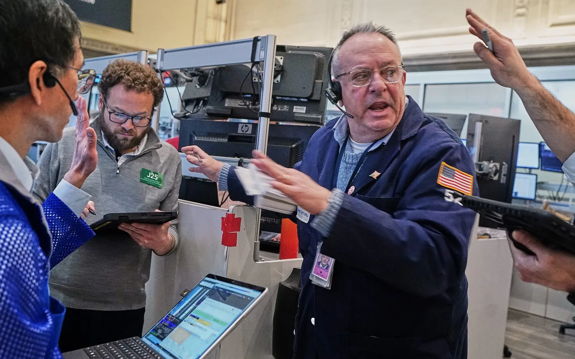 Concerns about demand for the microchips grip Wall Street as traders mounted a firesale of software shares Credit: AP Photo/Richard Drew