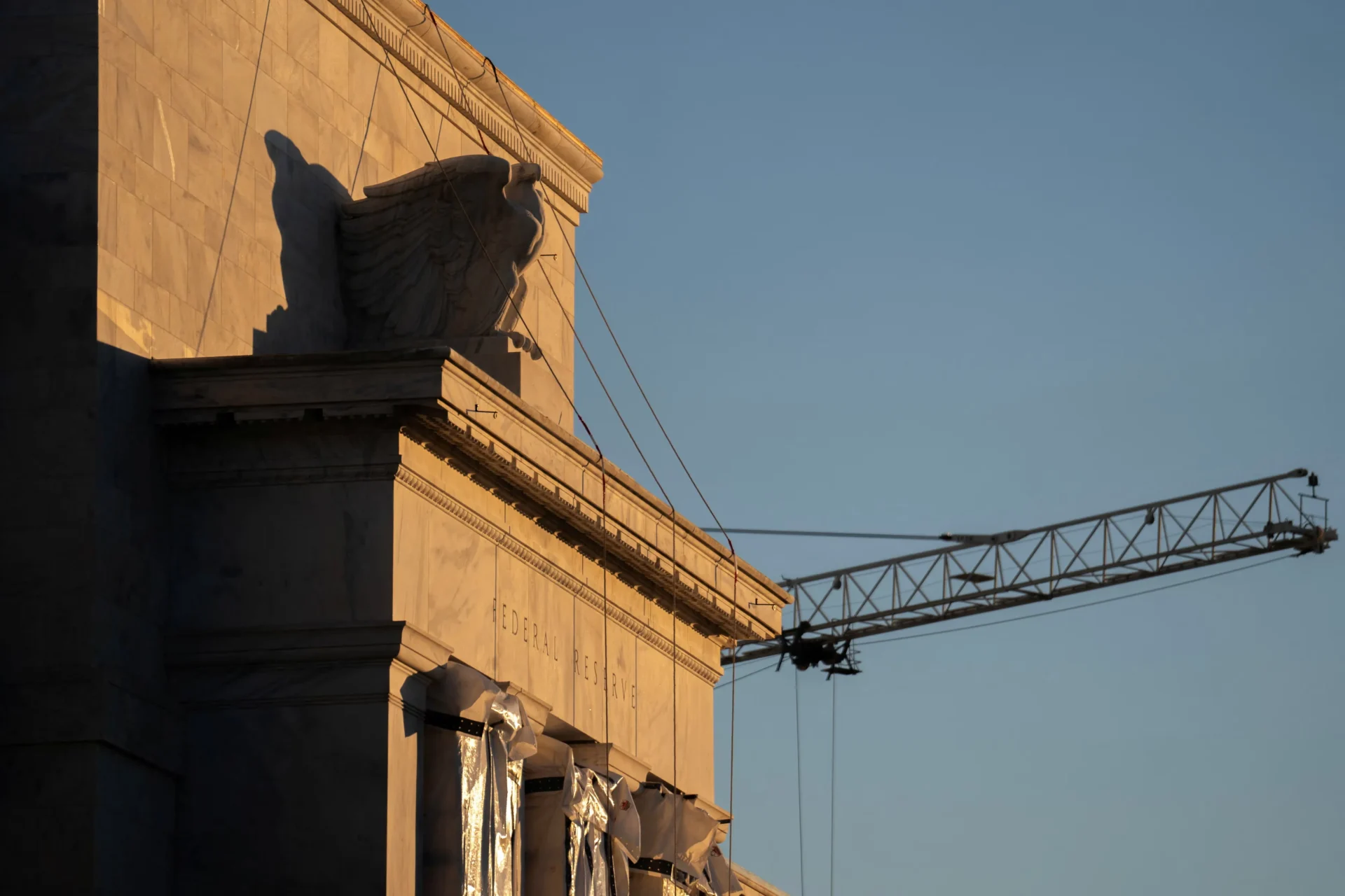 Major construction work continues at the U.S. Federal Reserve building in Washington, U.S., January 13, 2026. REUTERS/Nathan Howard Major construction work continues at the U.S. Federal Reserve building in Washington, U.S., January 13, 2026. REUTERS/Nathan Howard